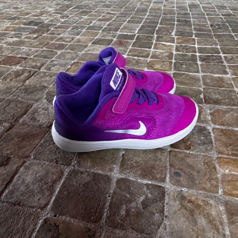 Nike Kids Fuchsia and Violet Sneakers